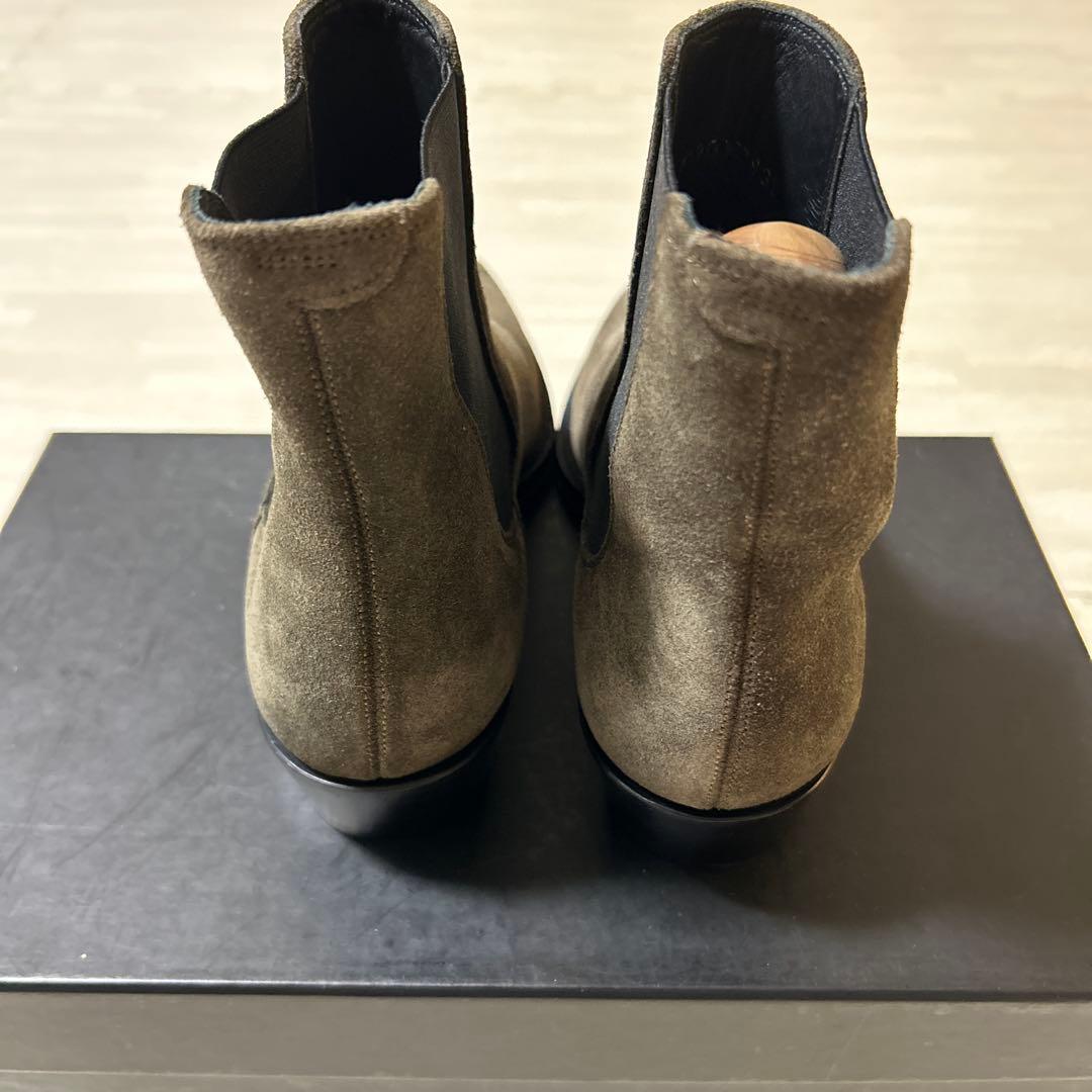 CELINE サイドゴアスエードブーツ　35 ブラウン　チェルシーブーツ