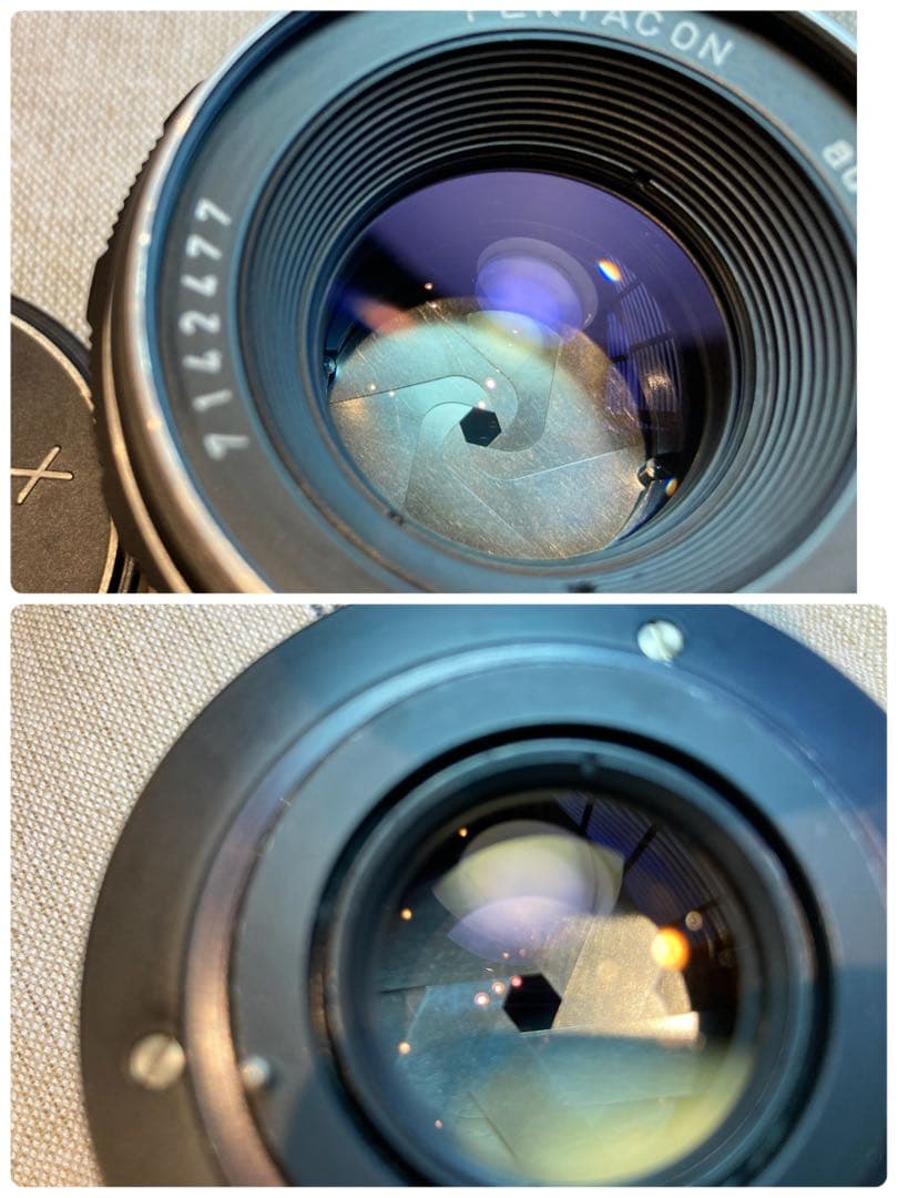 ★希少★PENTACON 50mm f1.8★pentax sp ★完動品＊美品