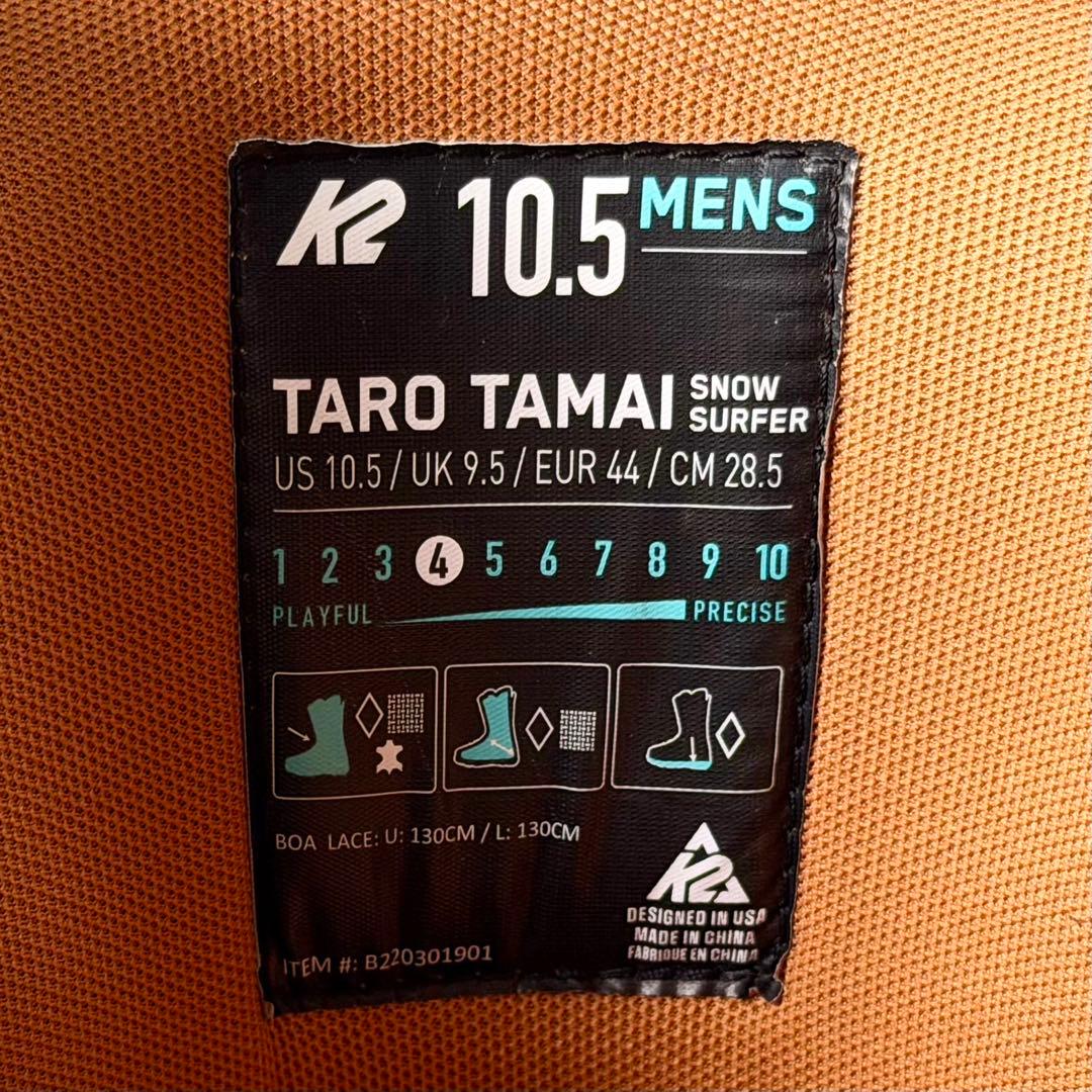 K2 TaroTamai surfer LS 10.5/28.5㎝ 新品