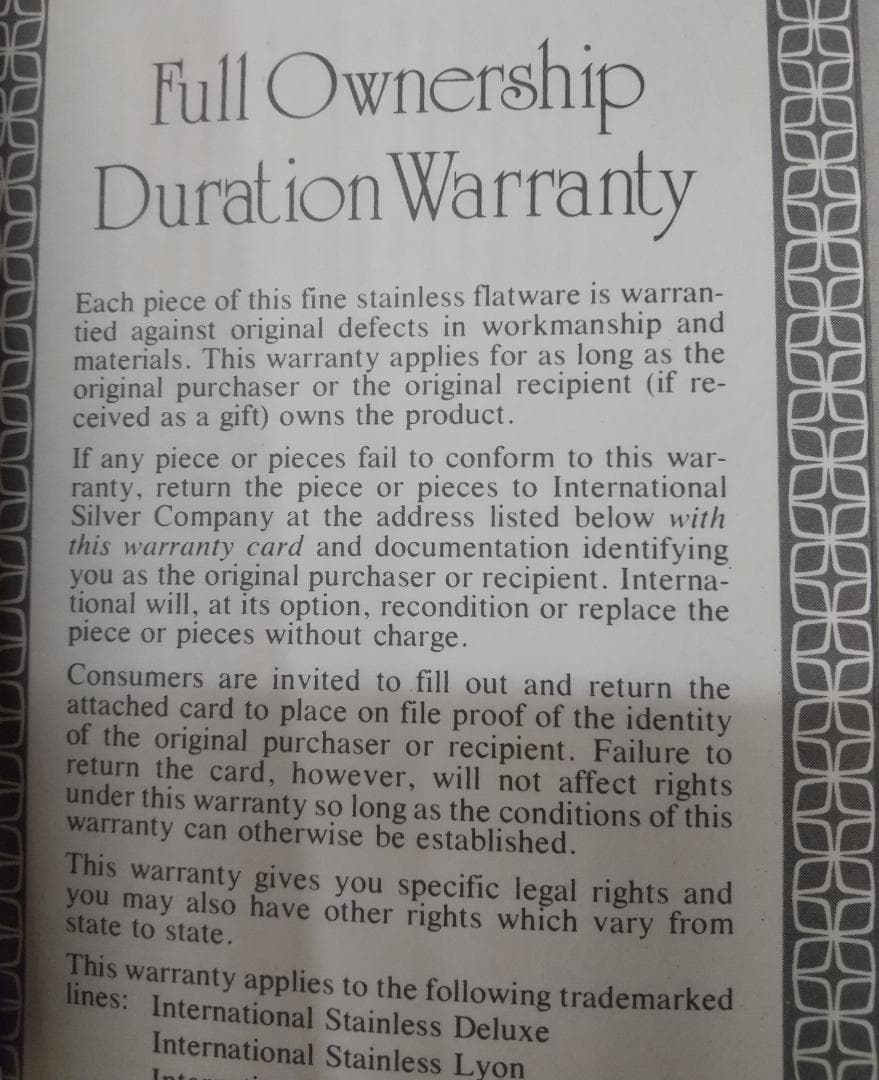 ■美品ステンレス製25点 カトラリーセットA (５点×５人分)