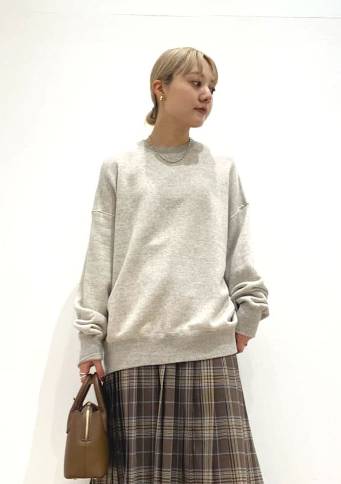 かぐれ　コットンリヨセルスウェットプルオーバー