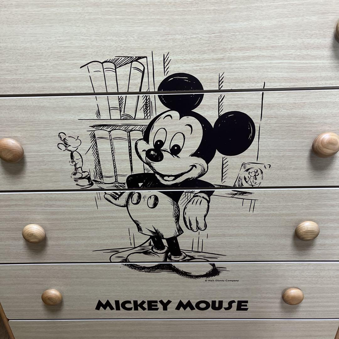 【匿名配送】Disney タンス レトロ ミッキーマウス チェスト 洋服タンス