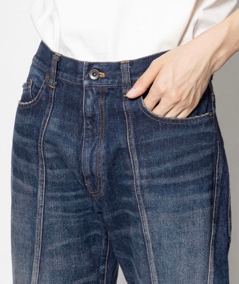 パンツ KHOKI 3D cutting denim pants size 1