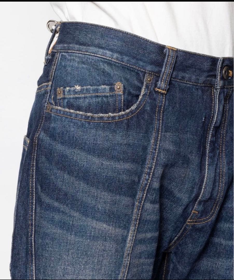 パンツ KHOKI 3D cutting denim pants size 1