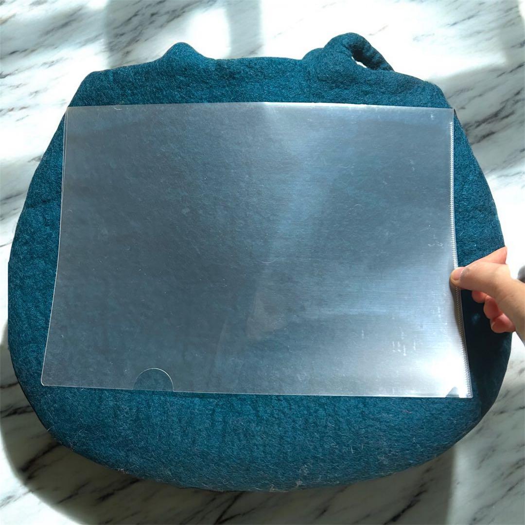 【希少❤️】ショルダータイプ　羊毛立体フェルトバッグ　ハンドメイド　猫バッグ　A4