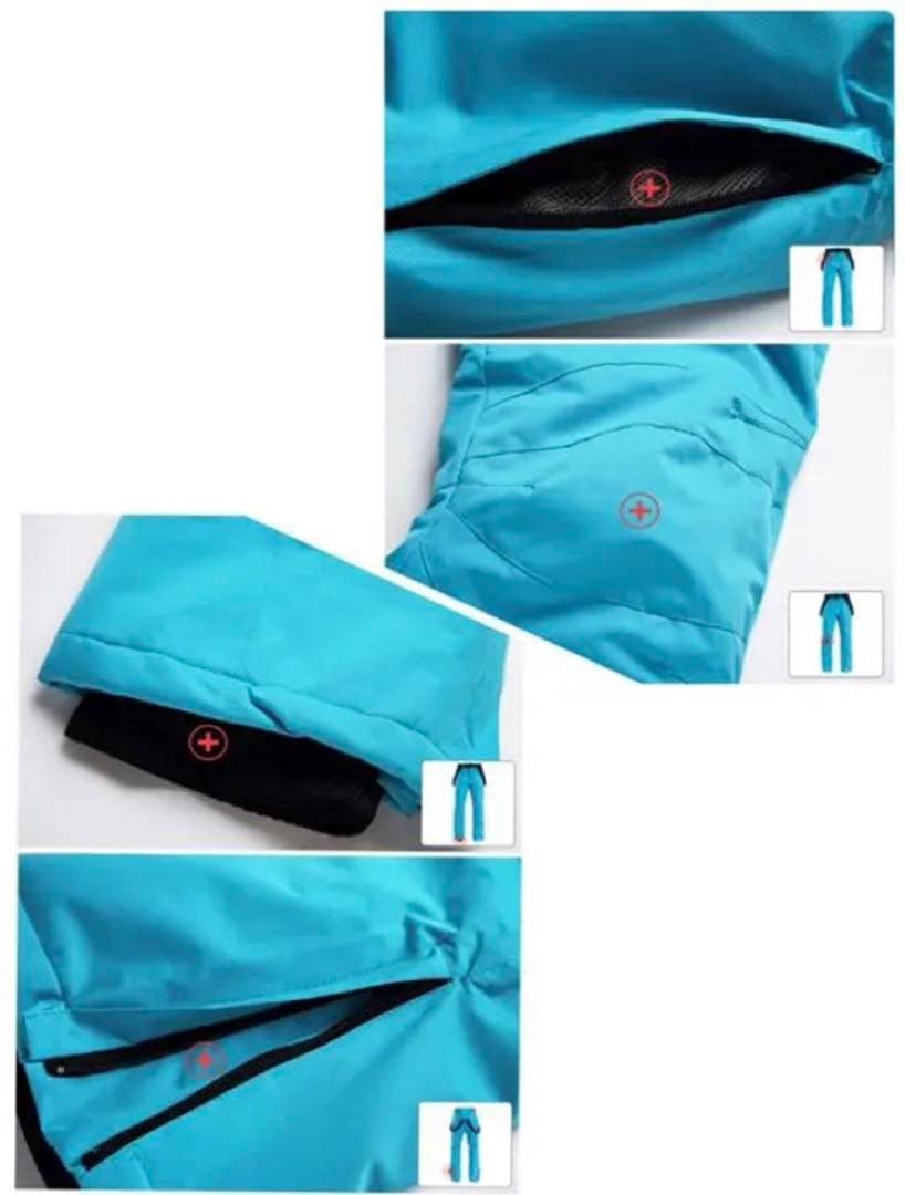 新品未使用　スキーウェア　XXL 男女兼用　上下セット　スノーボード　グローブ付