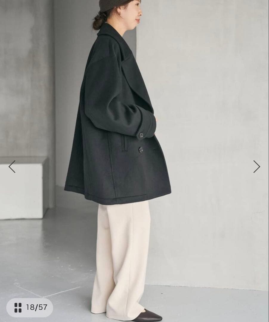 【Spick & Span】38 新品未使用　S160ビーバーPコート