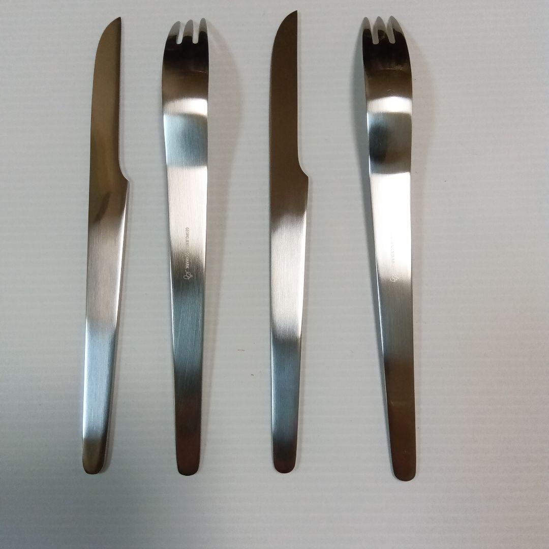 アルネ.ヤコブセン　ジョージ　ジェンセン　カトラリー　ナイフ＆フォーク２セット