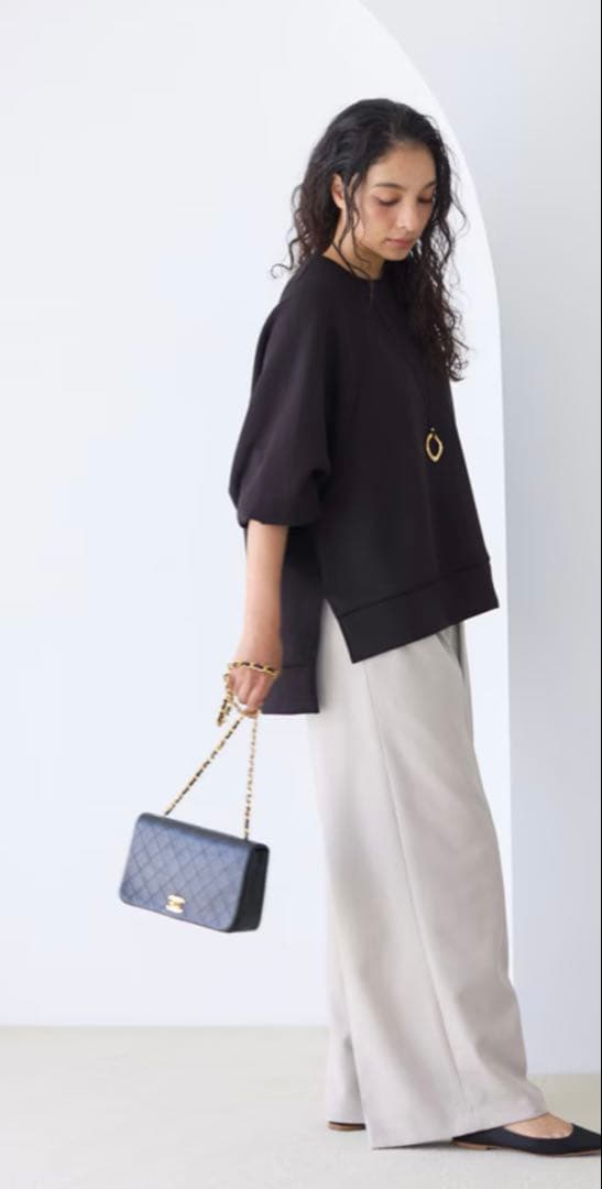 オアーノ　スウェットプルオーバー　ブラック　M