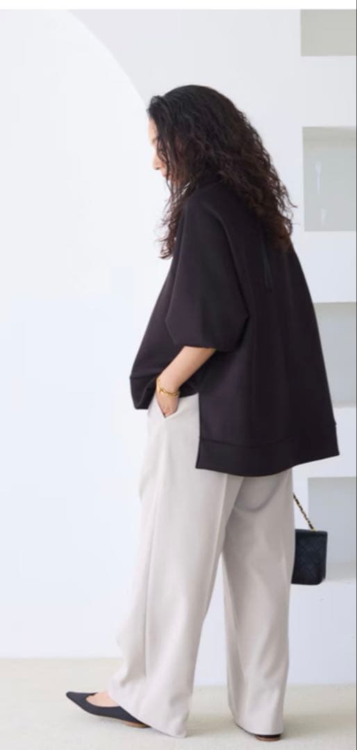 オアーノ　スウェットプルオーバー　ブラック　M