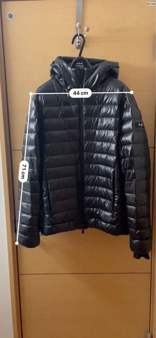 TATRAS タトラス ブラック 薄手ダウンジャケット フード付き サイズ4