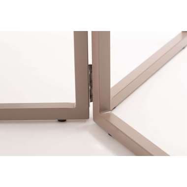 【メーカー直送】東谷 GDT-11SSフォールディングラウンドテーブル ベージュ