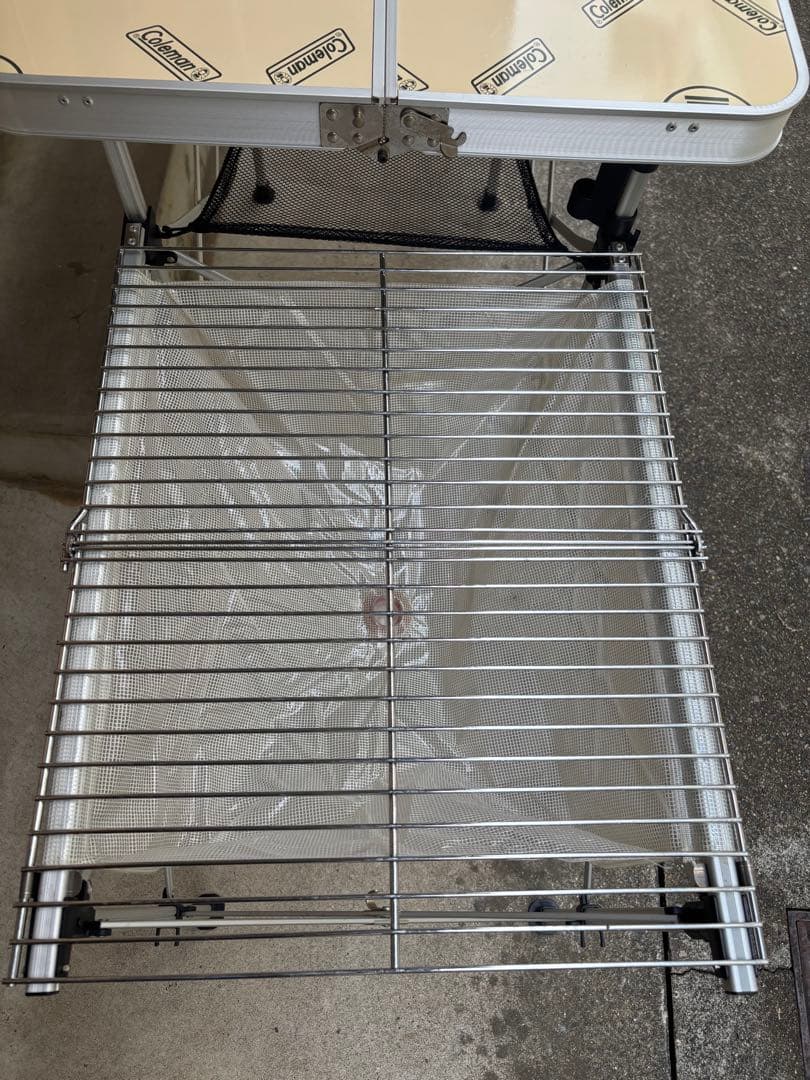 廃盤　ヴィンテージ品　Coleman コールマン　折りたたみ　キッチンテーブル