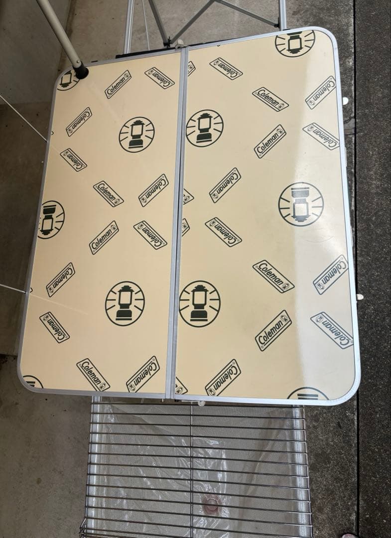 廃盤　ヴィンテージ品　Coleman コールマン　折りたたみ　キッチンテーブル