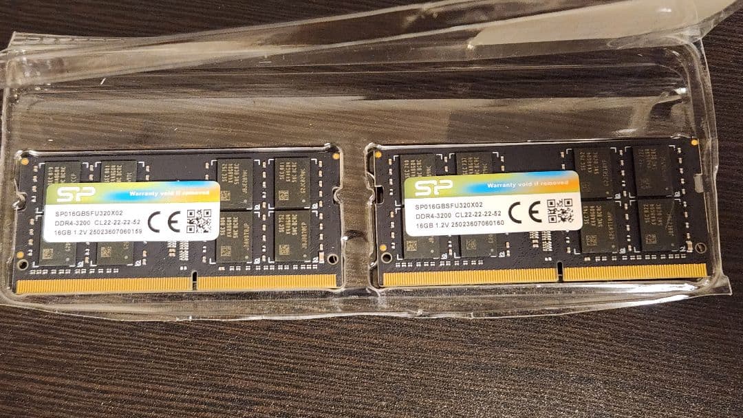 SP 32GB DDR4 3200MHz デュアルチャンネルキット