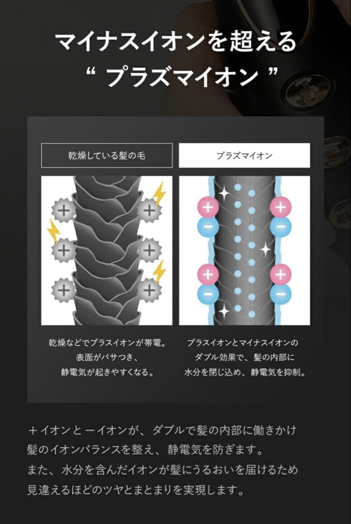 【新品/未使用】Lupilina(R) ヒートブラシ ヘアアイロン グレージュ