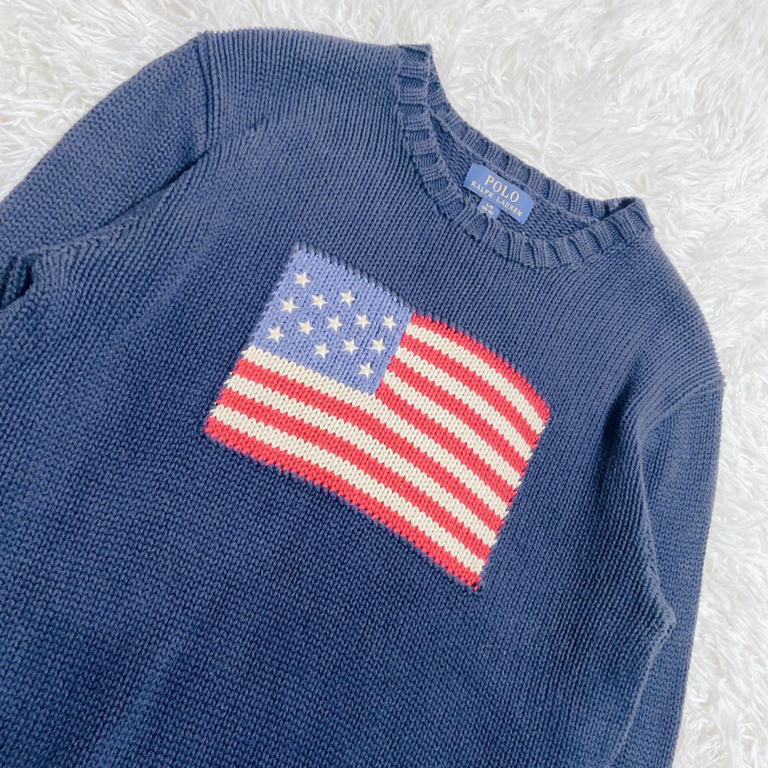 キミ　POLO RALPH LAUREN 星条旗 ニット　セーター