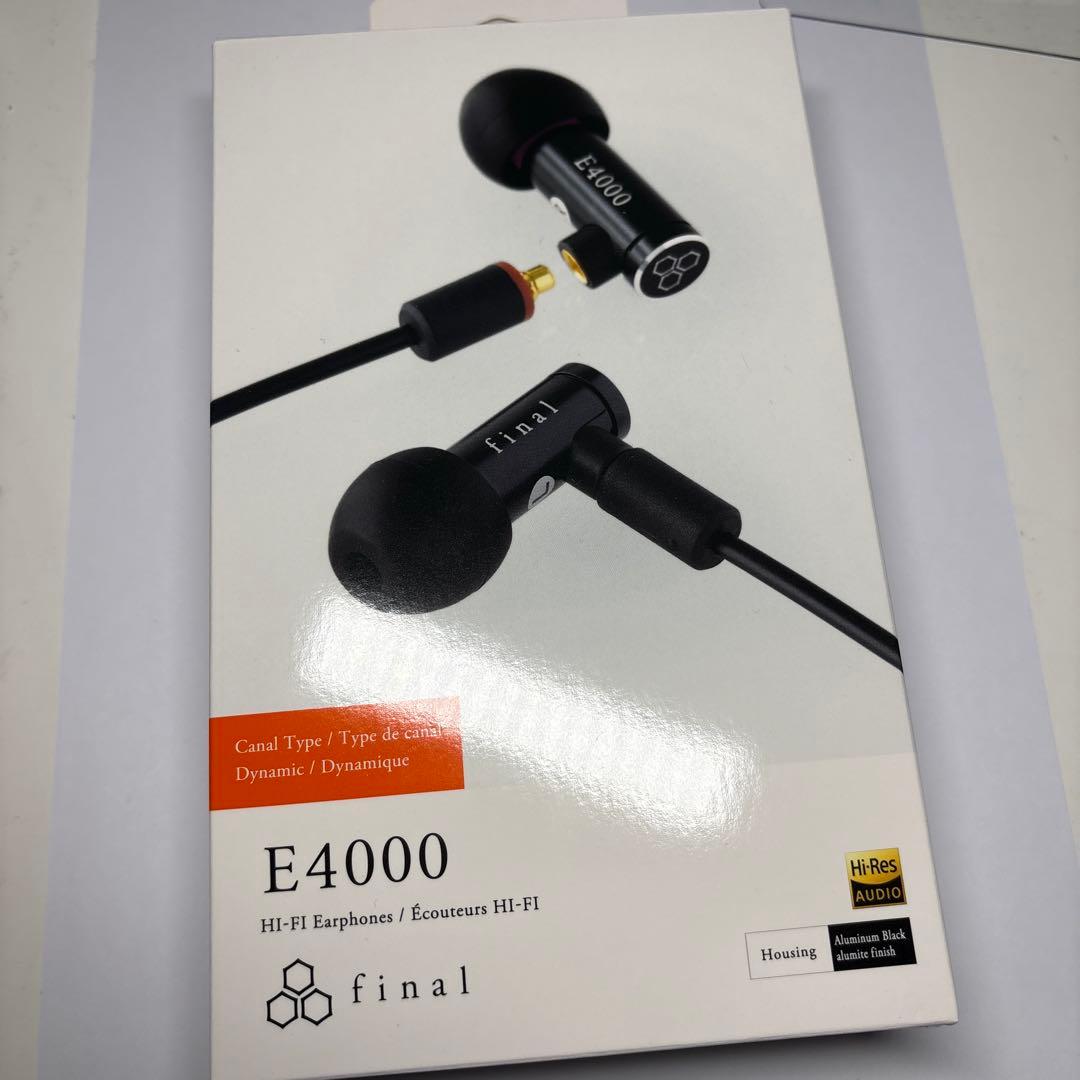 final E4000 ブラック 有線イヤホン