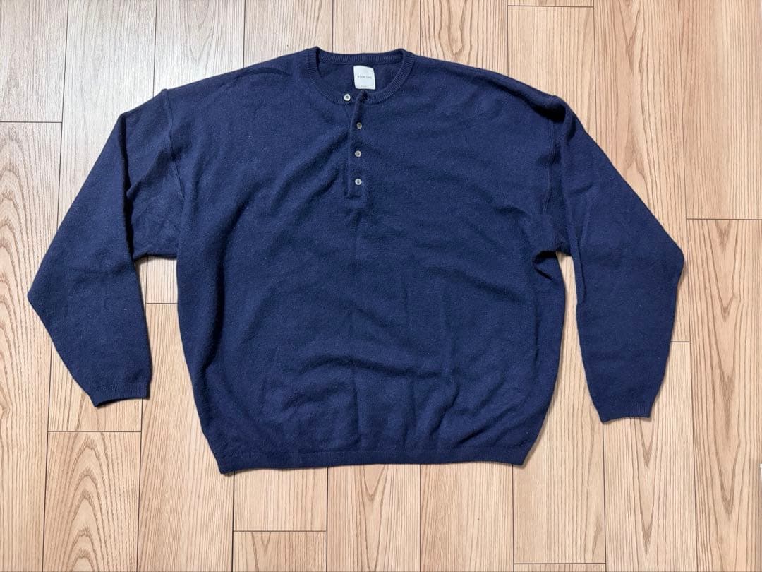 トップス Wide Dad S/W CASHMERE HENRY NECK