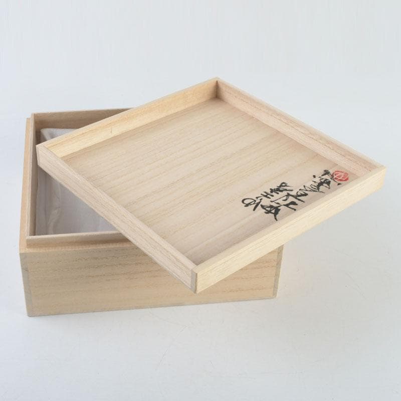 茶道具　ゆり工房　中村百合恵作　本錫製　花器　花入　共箱　V　9246