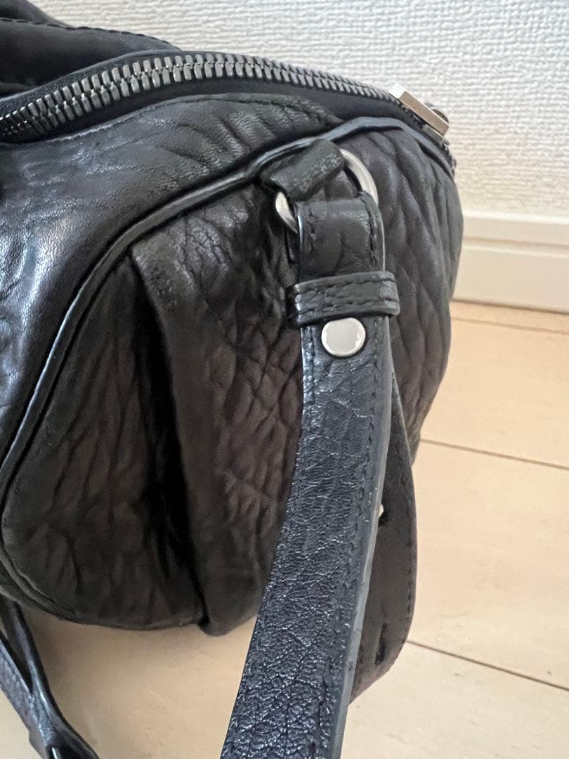 Alexander Wang ブラックレザーショルダーバッグ