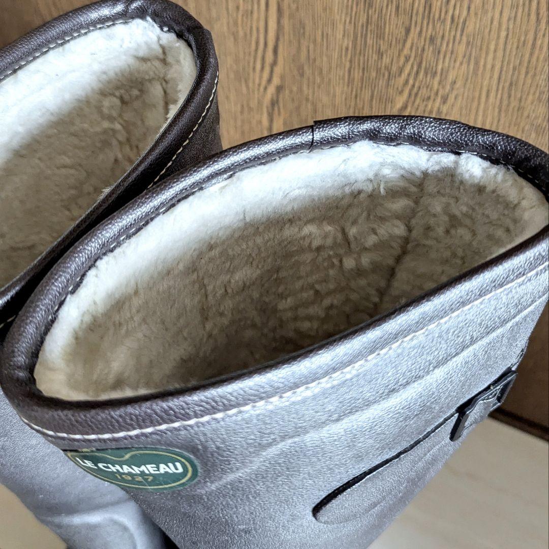 LE CHAMEAU ルシャモー オールトラックス レインブーツ ボア 37