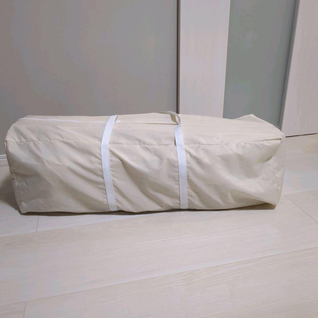 【美品】アップリカ ココネルエアープラスAB ベビーベッド　ホワイトベージュ