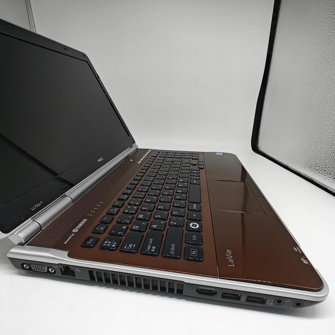 【LAVIE】LL750 i7 SSD256GB 16GB ブラウン ノートPC
