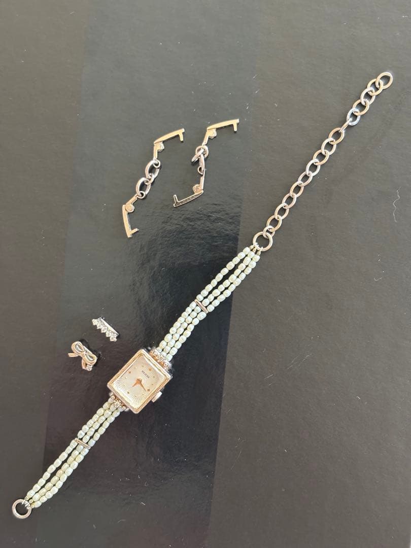 NOJESS 腕時計 パールビーズブレスレット