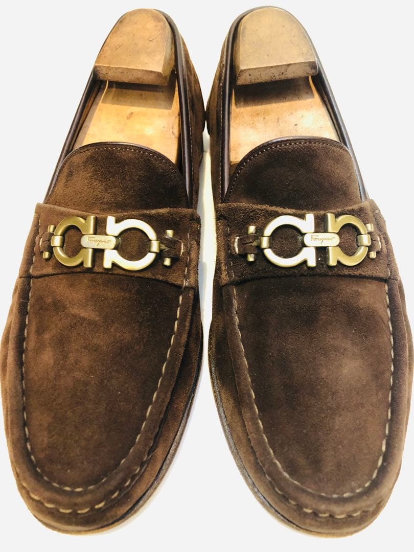 ★美品★定価10万オーバー！ サルヴァトーレフェラガモ ガンチーニ スエード