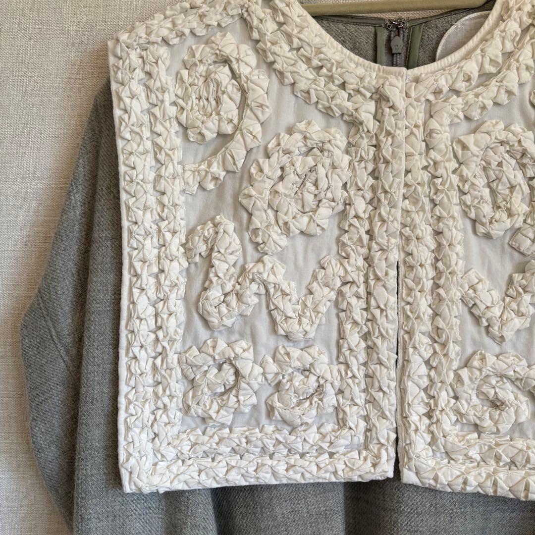 Pheeta Annabel Shirts フィータ つけ襟付きウールシャツ
