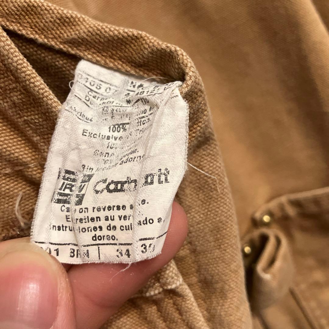 Carhartt オーバーオール　ダブルニー　USA製