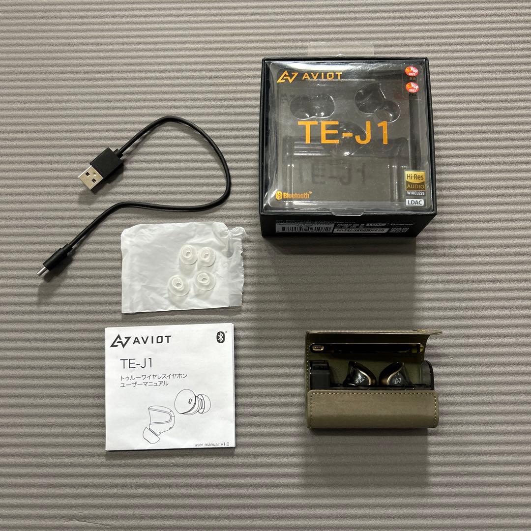 AVIOT アビオット TE-J1 イヤホン カーキ　カナル型　美品