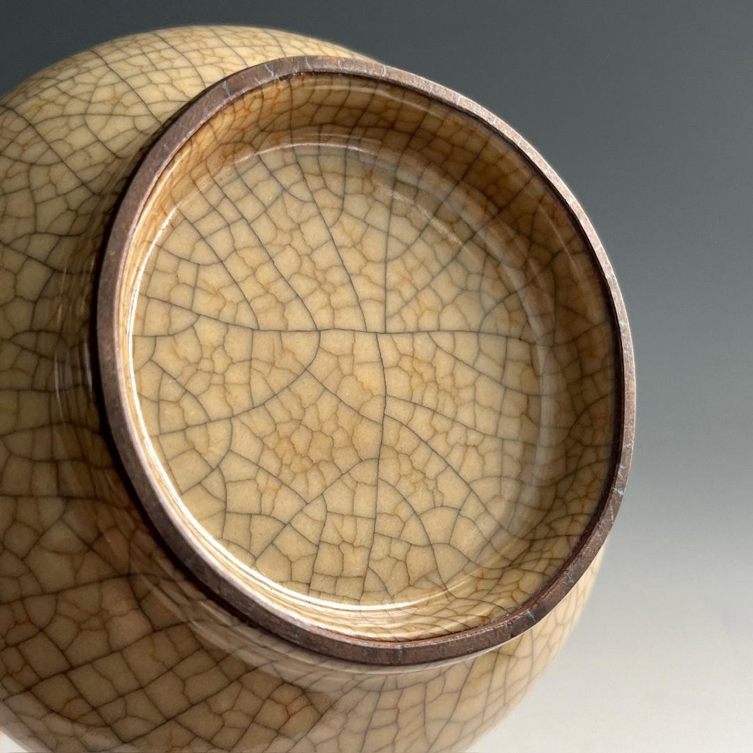 唐物 哥窯 瓶 明時代 中国美術 古玩 SN91