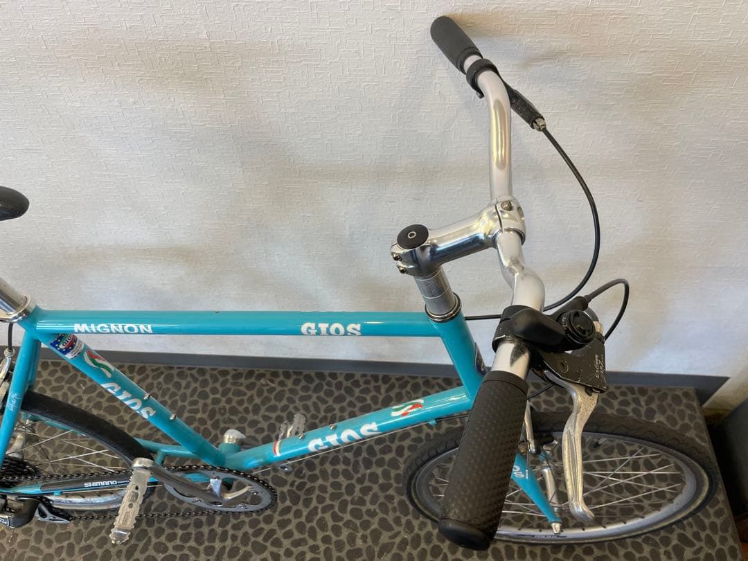 GIOS MIGNON 水色　ミニベロ　引取り限定