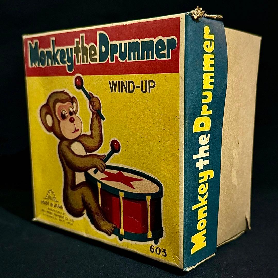 富士プレス 【 モンキー・ザ・ドラマー 】ブリキ玩具 【動作良好】1960年代