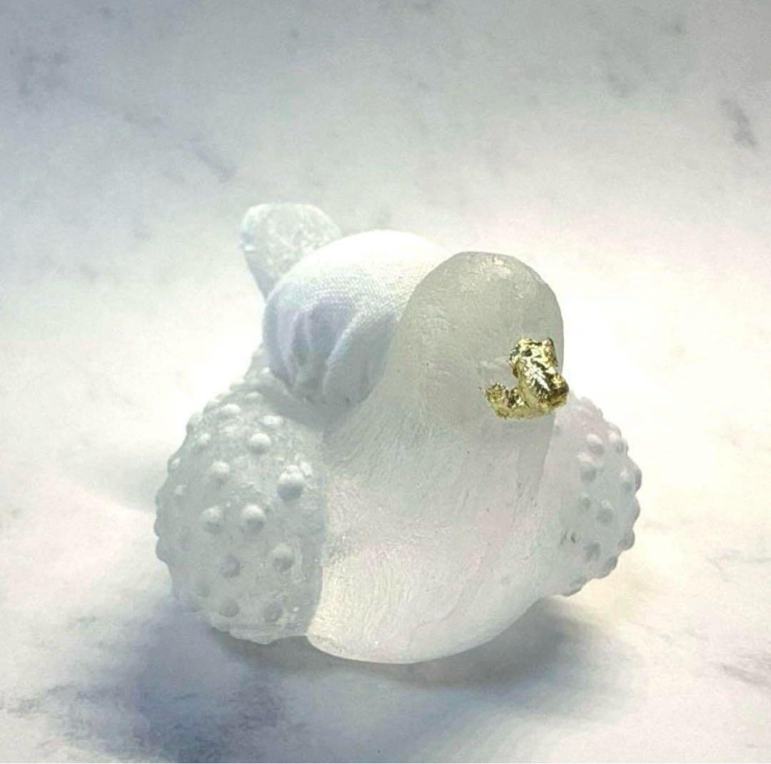 安達知江 鳥 ガラス オブジェ