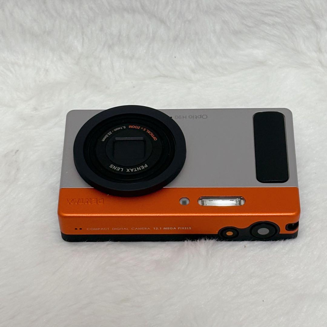 【極美品】PENTAX Optio H90 オレンジ シルバー
