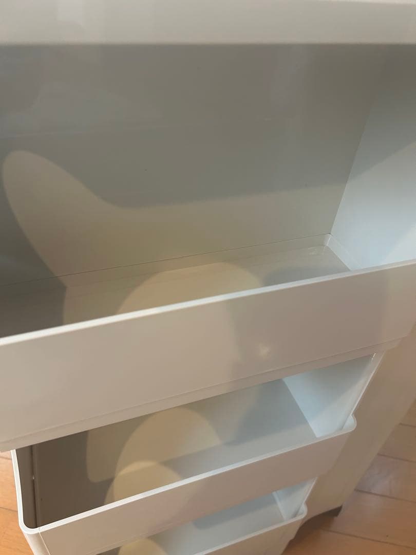 正規品 ボビーワゴン ビーライン 3段5トレイ ストーンホワイト ワゴン