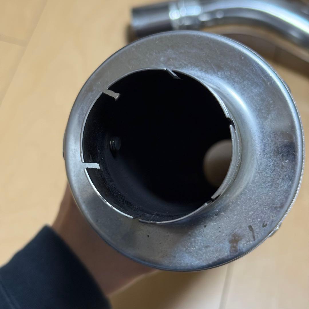 WR'S EX+デルケビック カーボンマフラー サイレンサー ZR250B
