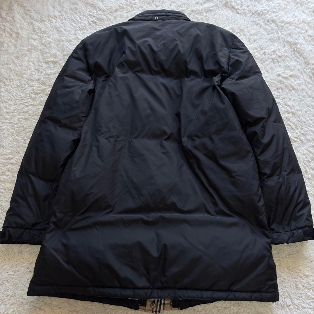 ✨バーバリーブラックレーベル ダウンジャケット　コートL 黒ホース刺繍