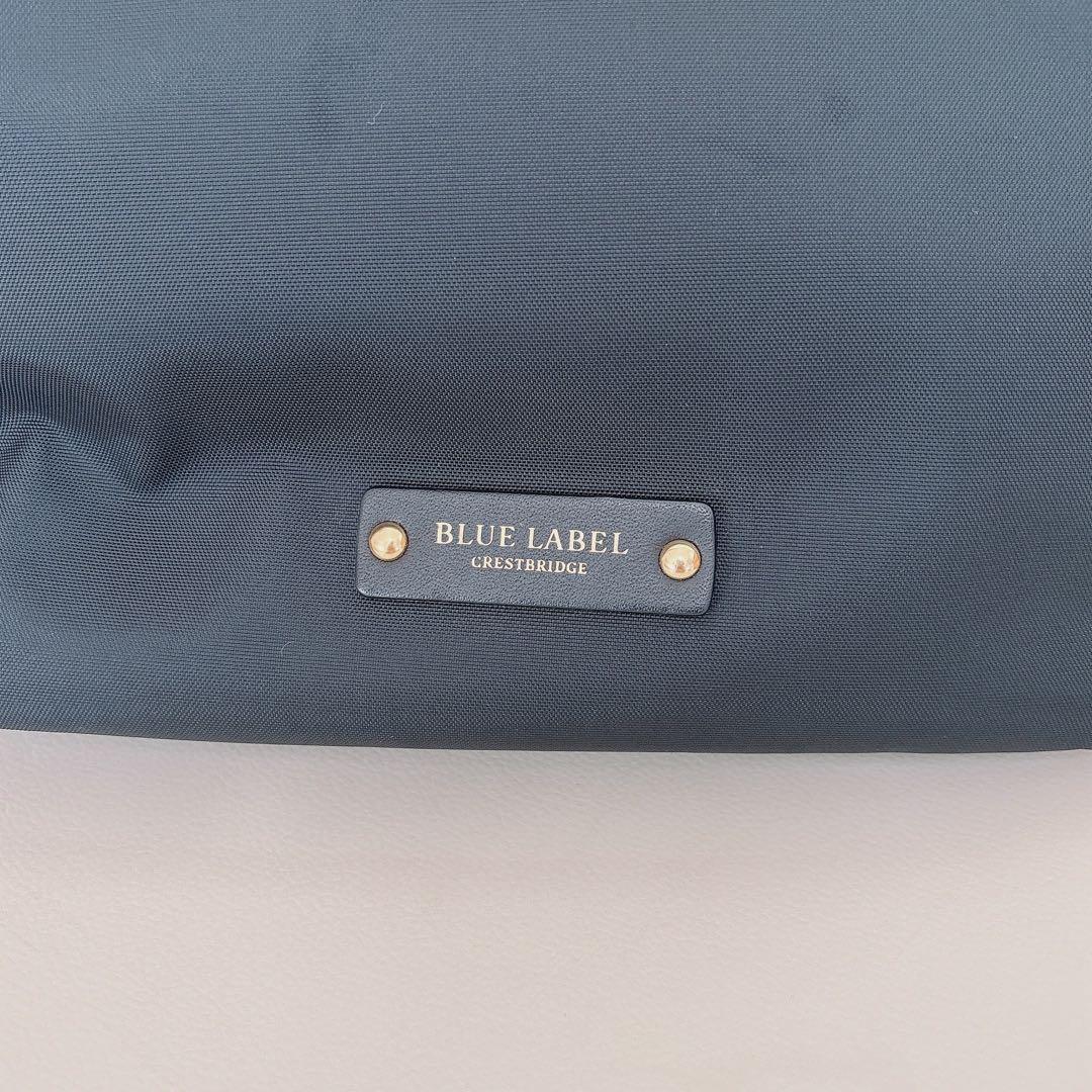 【超美品】♡ブルーレーベルクレストブリッジ♡リボンチェックトートバッグ☆