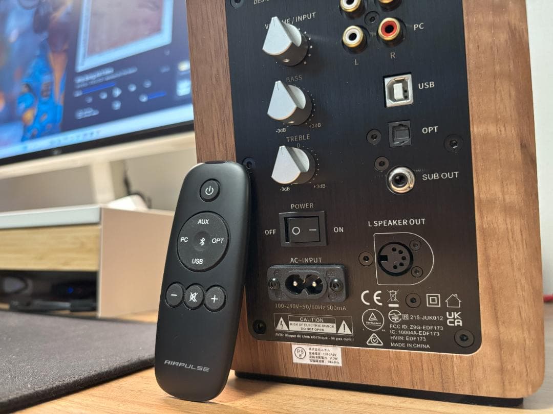 超美品　AIRPULSE A80　スピーカー 箱有り付属品多数あり