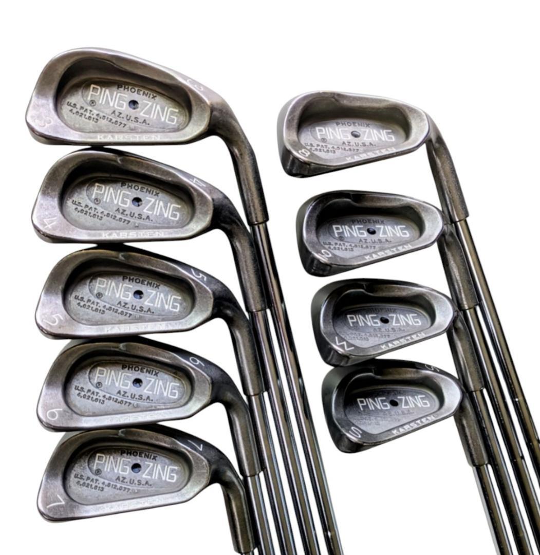 ピン PING●ZING 黒ドット 3番～9番 W.S アイアン9本セット