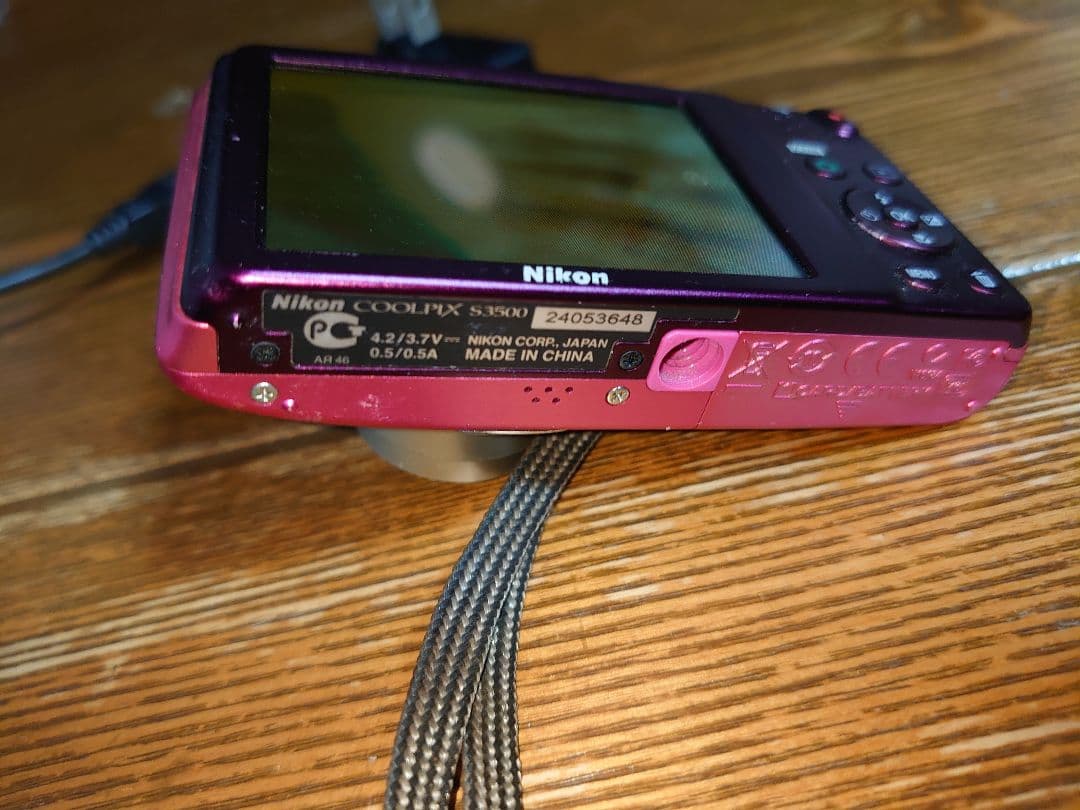 Nikon COOLPIX デジタルカメラ ピンク S3500 動作品