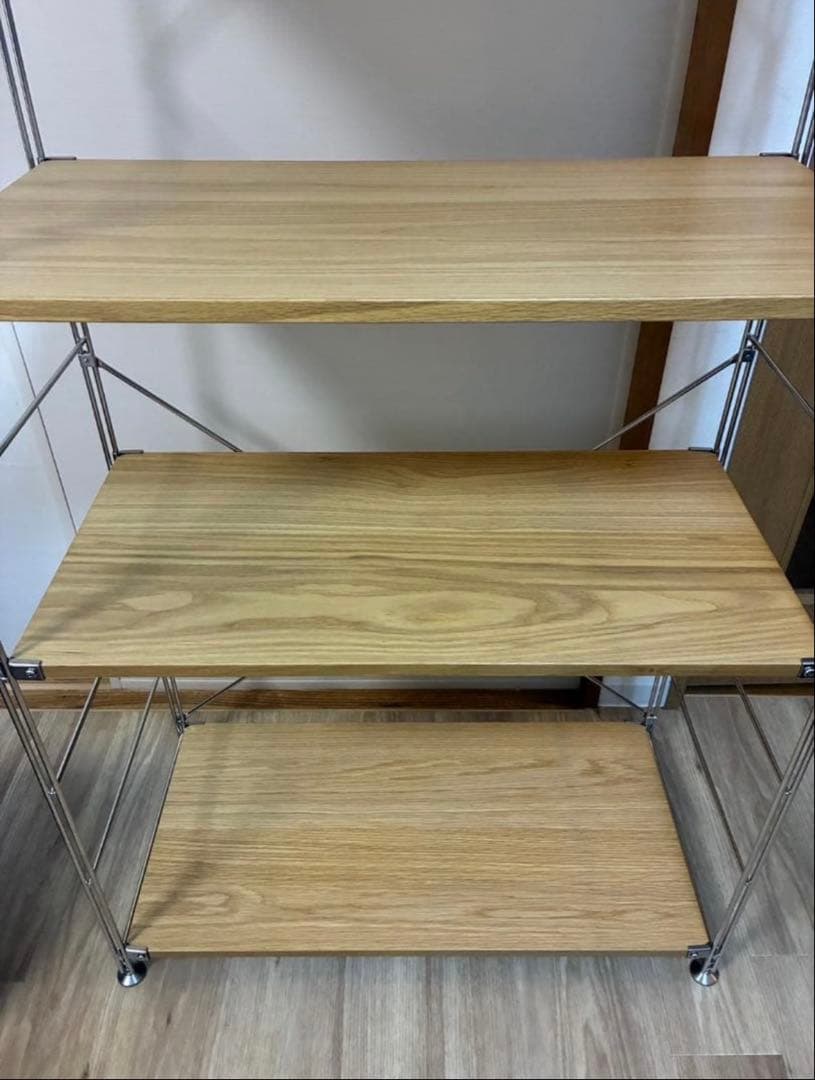 無印良品 ステンレスユニットシェルフ オーク材 棚セット 特大