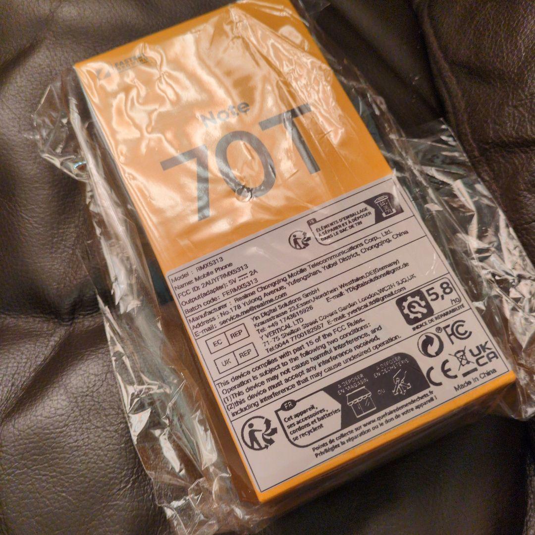 スマートフォン本体 realme Note 70T Gold 4GB 128GB