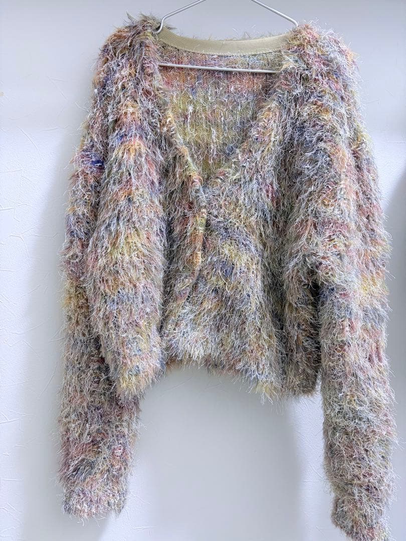 トップス Ameri FUNNY COLOR KNIT CARDIGAN TOP