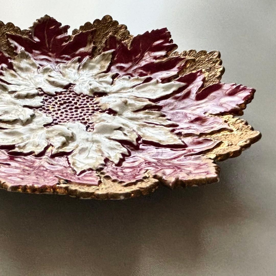 アンティーク　マイセン　豪華なリーフプレート　Meissen【稀少品・美術品】