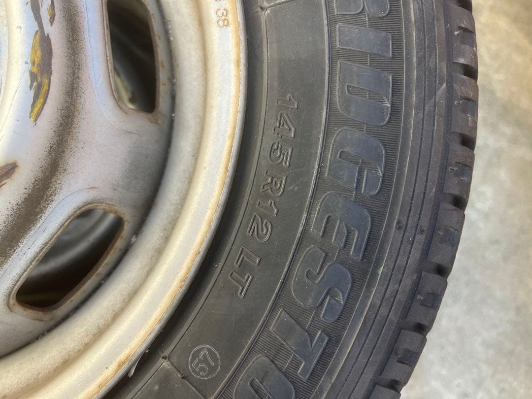 ブリヂストン　R600 軽バン　軽トラ　145/R12LT 4本セット　6PR